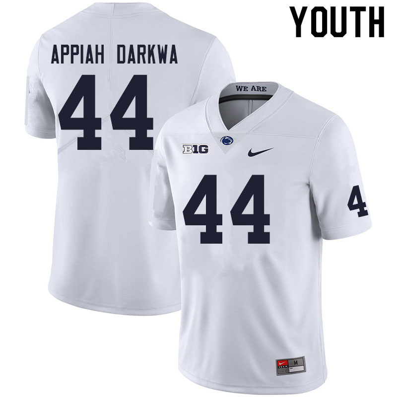 Youth #44 Joseph Appiah Darkwa Penn State Nittany Lions College Football Jerseys Sale-White - Click Image to Close
